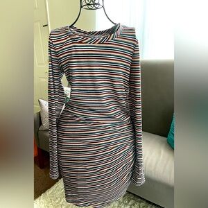 LOVE FIRE Striped long sleeved dress Size S